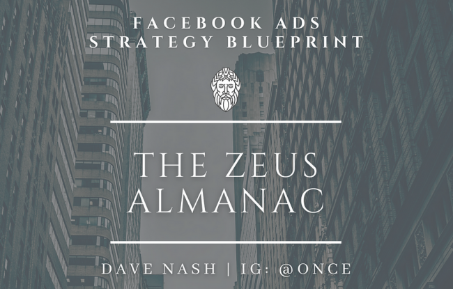 Dave Nash – The Zeus Almanac-Facebook Ads Strategy Guide Free