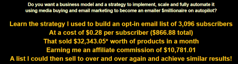 [STEP-BY-STEP METHOD] How to be an eMailer $Millionaire on Autopilot in 5 Steps Blueprint Update