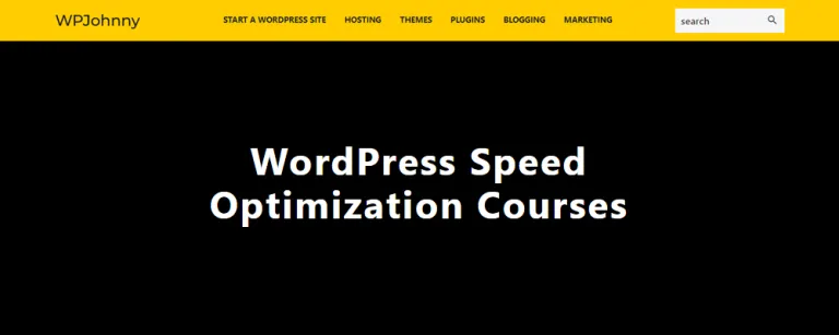 WPJohnny – WordPress Speed Optimization Courses