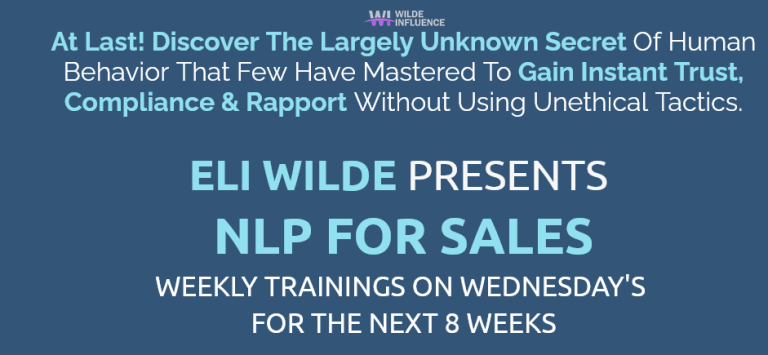 Eli Wilde – NLP For Sales