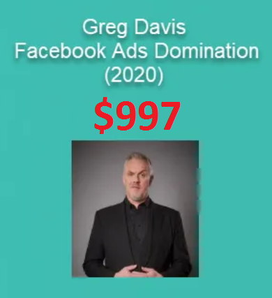Greg Davis Facebook Ads Domination (2020) UPDATE Greg Davis Facebook Ads Domination (2020) UPDATE