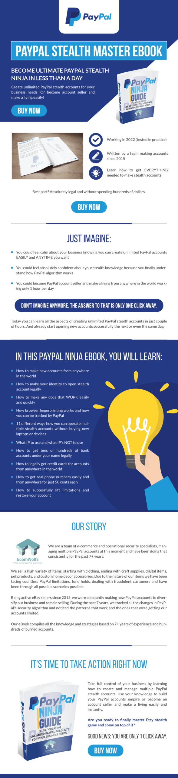 Read more about the article Start Creating Unlimited PayPal Stealth Accounts For Your Business Needs. Become Certified PayPal Ninja In A Day! EBOOK GUIDE Download