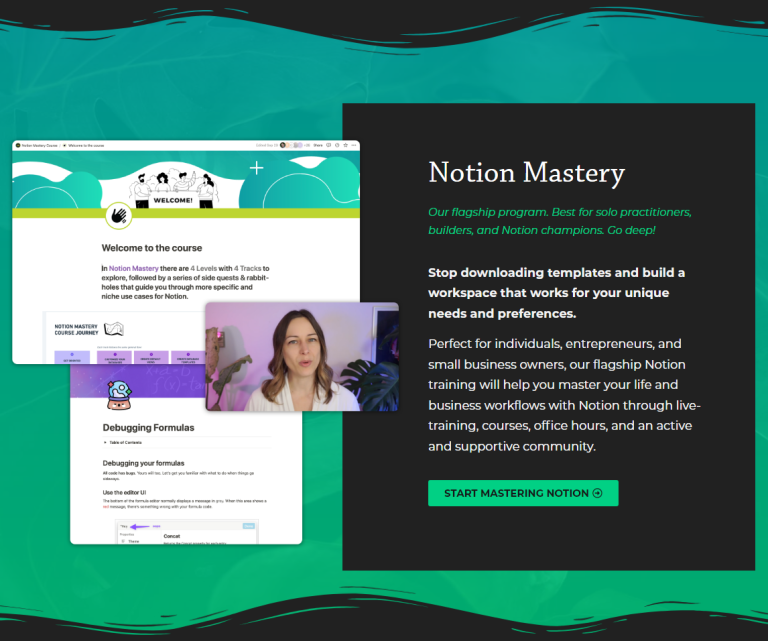 Marie Poulin – Notion Mastery Course Update 1