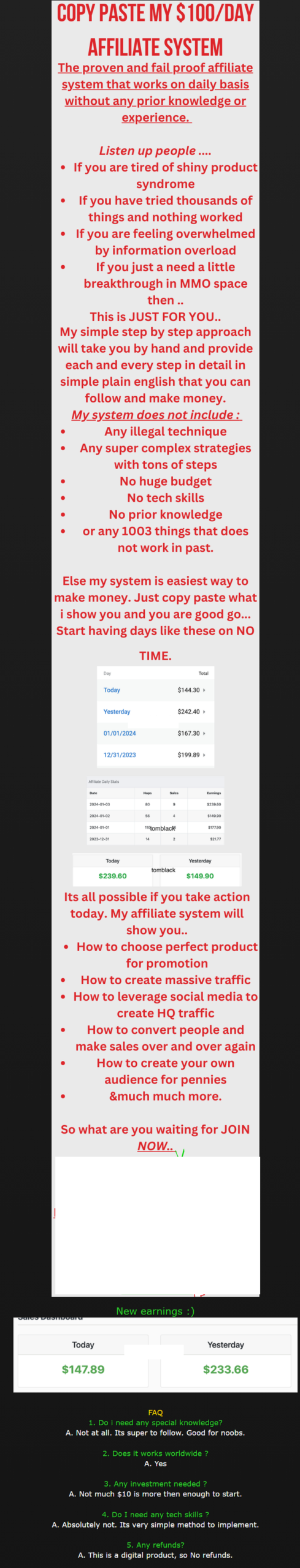 Read more about the article NEW 2024 Copy Paste my $100/Day Affiliate System and Make Sales Daily Download