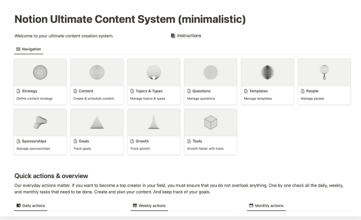 NotionWay – Notion Ultimate Content System (aesthethic) & (minimalistic)