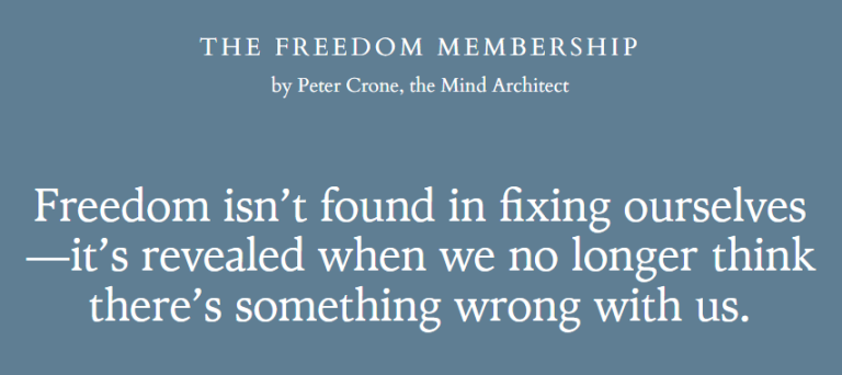 You are currently viewing Peter Crone – Freedom